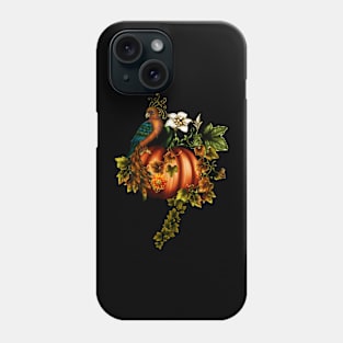 Wonderful autumn design with fantasy bird Phone Case