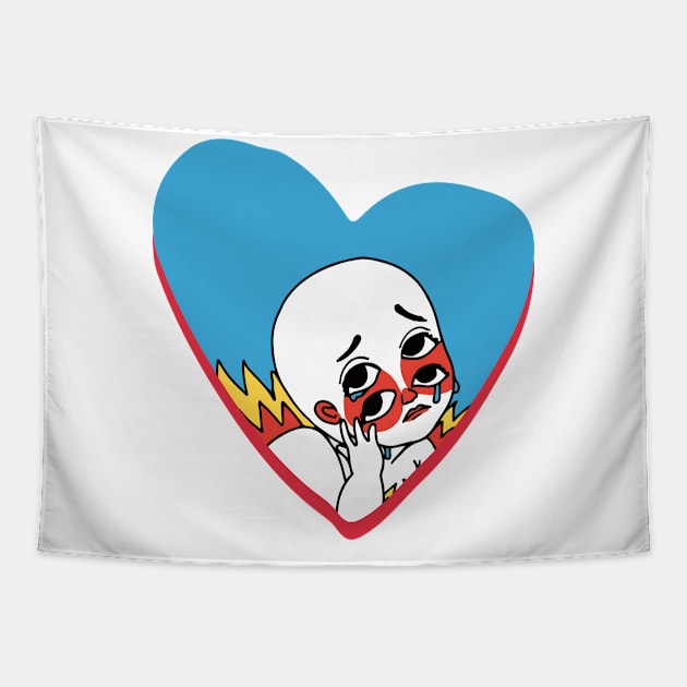 Heart Tears Tapestry by TheNfile