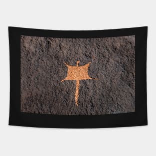 Flying Squirrel rock art Tapestry