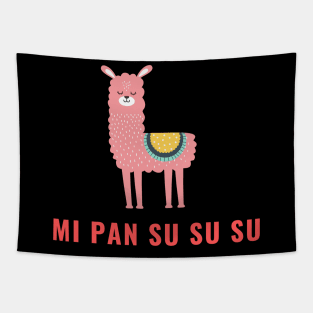 mi pan su su su llamaa dance Tapestry