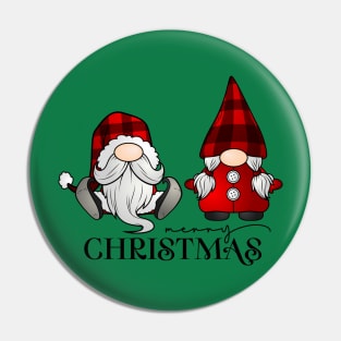 Merry Christmas Gnomes Pin