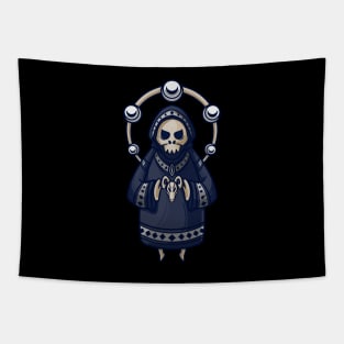 halloween skull cult Tapestry