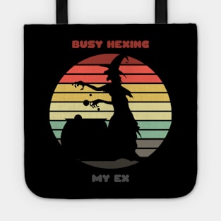 Sunset Witch / Busy Hexing My Ex Tote