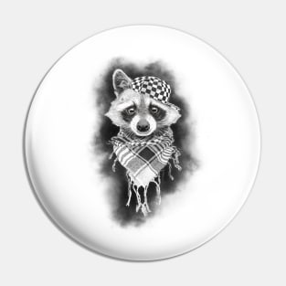 Rocco Raccoon Pin