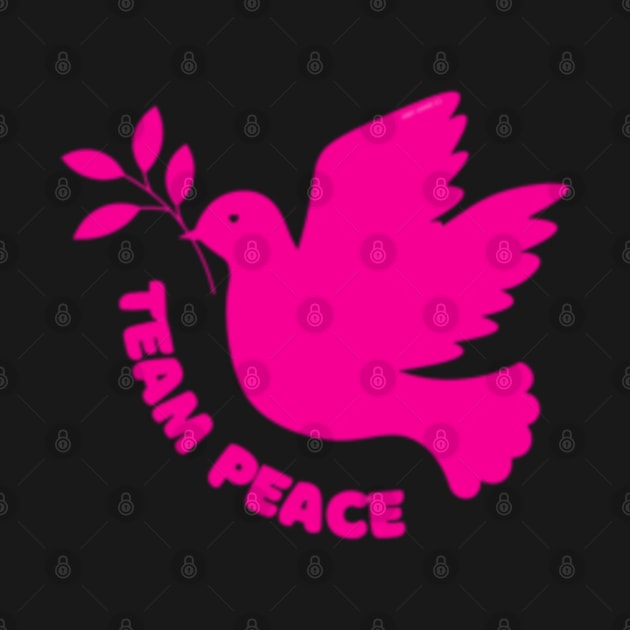 Team Peace Pink By Abby Anime(c) by Abby Anime