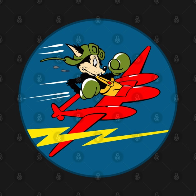 428th P-38 Fighter Squadron WWII Insignia by Mandra