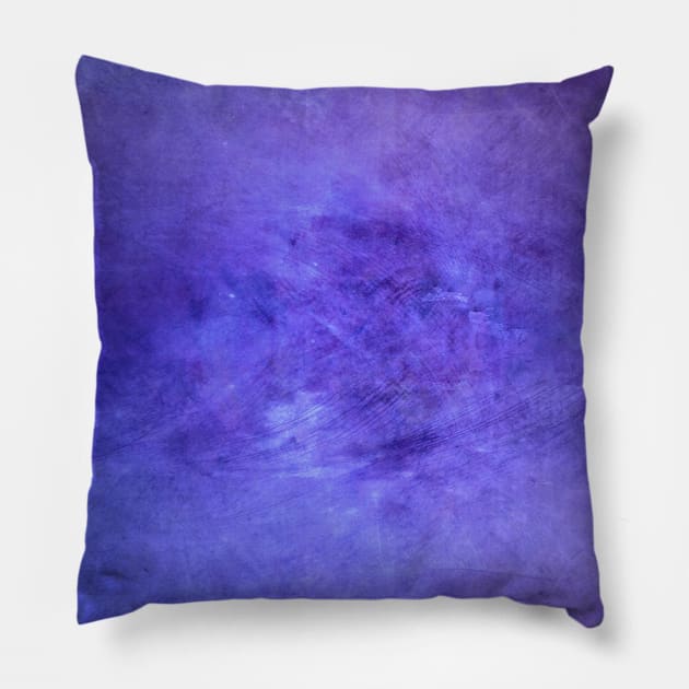 Purple blue grunge texture Pillow by Playfulfoodie