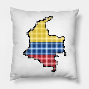 Colombia in Blocks 8-bit Pillow