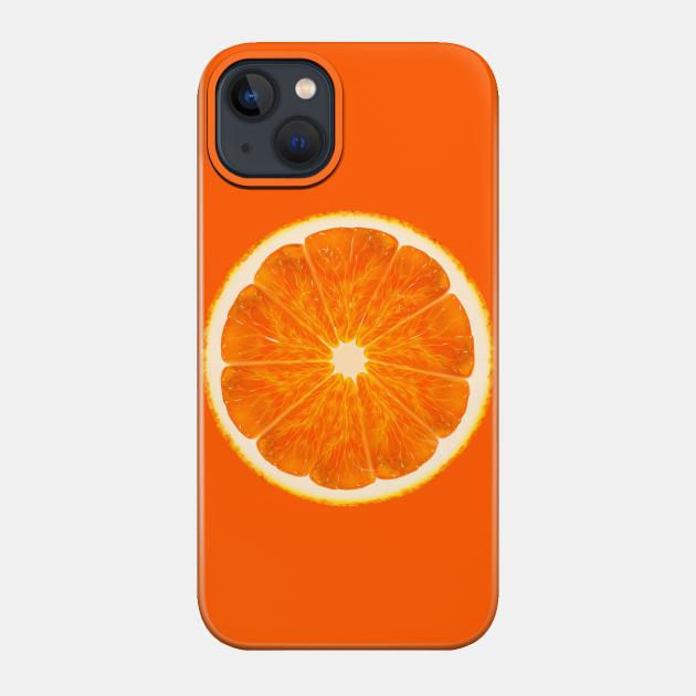 Orange Fruit Illustration - Orange Fruit - Phone Case