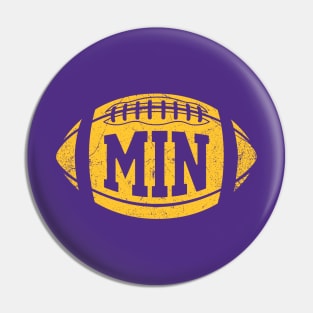 MIN Retro Football - Purple Pin