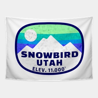 Ski Snowbird Utah Skiing Winter Sports Snowboarding Tapestry