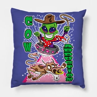 Cow Abduction Alien Abduction Cow Pillow