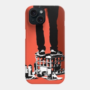 Graffiti Artist on Red Phone Case