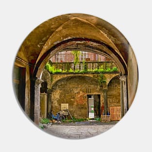 A courtyard in Luca Italy Pin