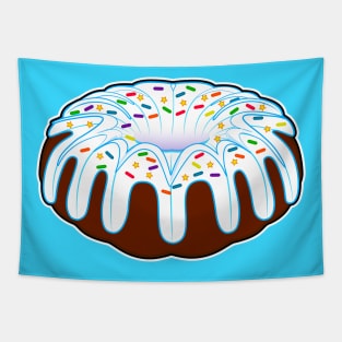 Bundt Cake with Icing and Sprinkles Tapestry