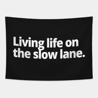 Living life on the slow lane. Tapestry