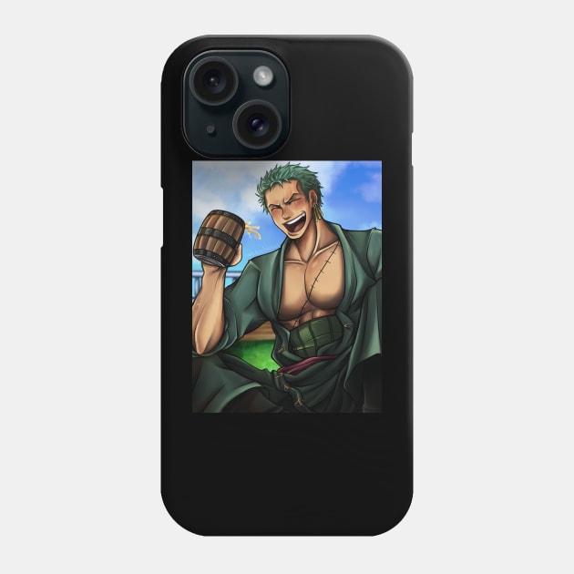 Roronoa Zoro Phone Case by Mochiizuo