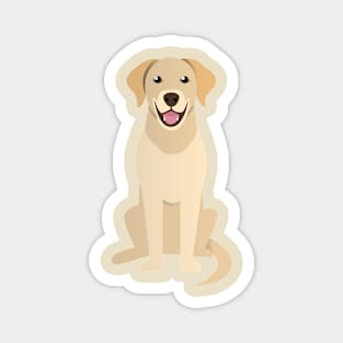 The Good Boy/Girl Golden Retriever - Digital Illustration Magnet