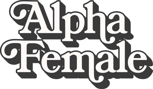 Alpha Female - Original Retro Typographic Design Kids T-Shirt by DankFutura