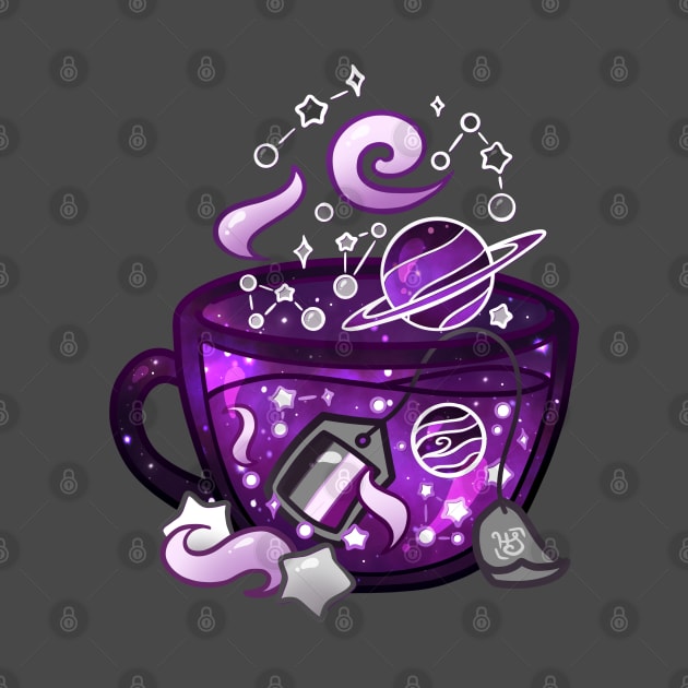 Pride Flag Teacup - Space Ace/Asexual by heysoleilart