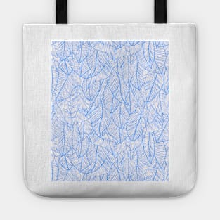 Blue Feather Angel Wings Print Tote