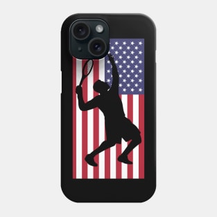 US Open Tennis Silhouette Phone Case