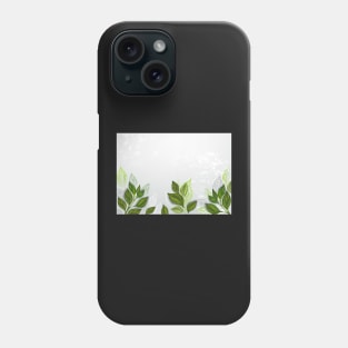 Background with tea plants Phone Case