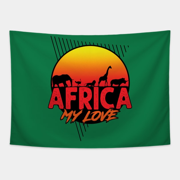 Africa My Love Tapestry by slawisa