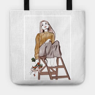 Romantic girl 2 Tote