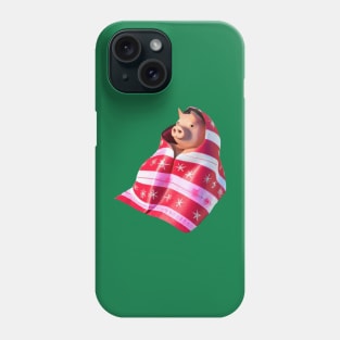 Pigs In Blankets A Fun Pig Wrapped In A Throw Phone Case