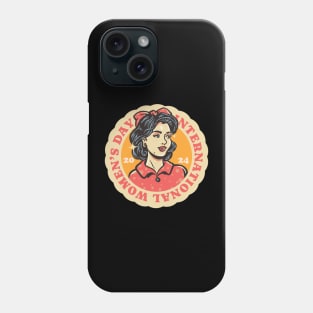 international womens day 2024 - retro Phone Case