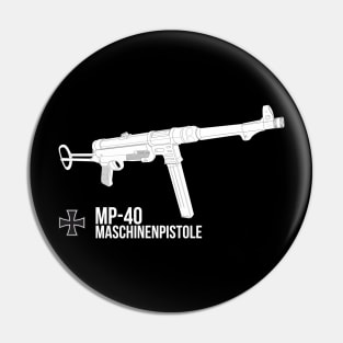 German MP-40 submachine gun Pin