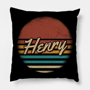 Henry Vintage Text Pillow