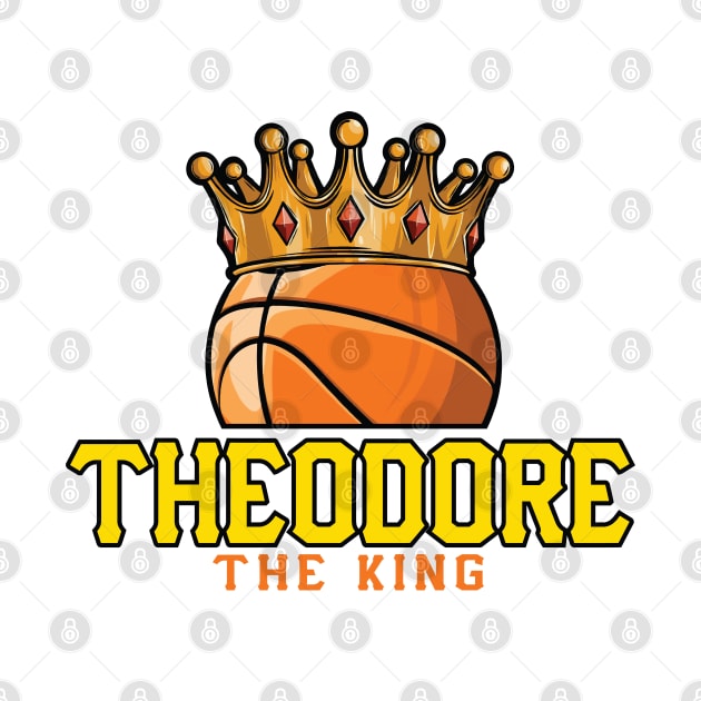 Theodore The King Basketball Custom Player Your Name by Baseball Your Name