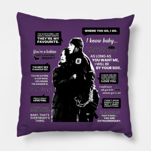 WayHaught Quotes - Wynonna Earp Pillow