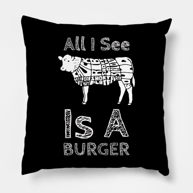 All i see is a Burger Pillow by Evlar