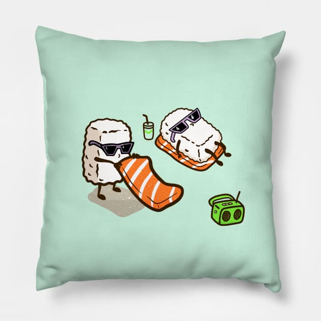 Sushi Party Pillow by Vintage Dream