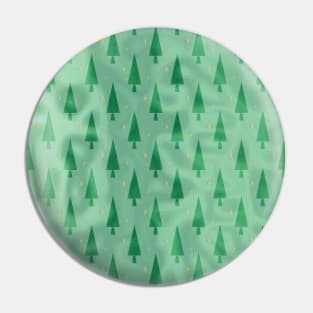 GREEN Christmas Forest Pin