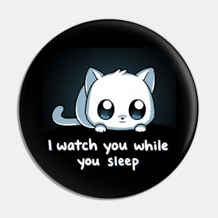 Cute Funny Cat Kitten Sarcastic Humor Quote animal Lover Artwork Pin