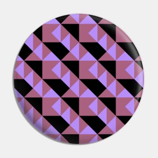 ’Zangles’ - in Dusky Pink and Lilac on a Black base Pin