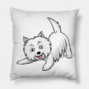 Dog - West Highland Terrier - White Pillow