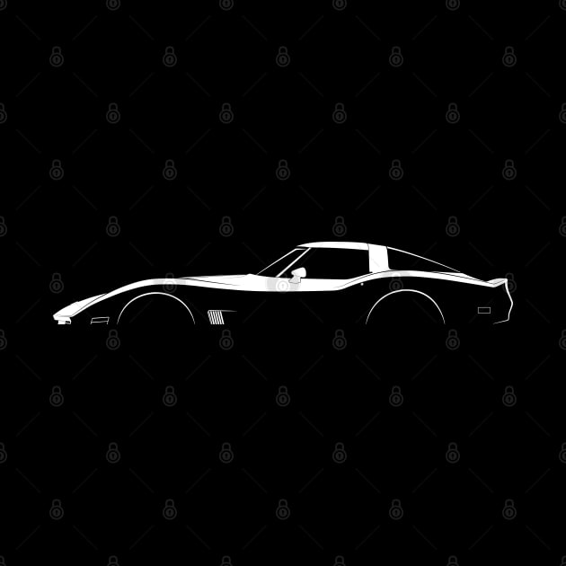 Chevrolet Corvette Collector Edition (C3) Silhouette by Car-Silhouettes