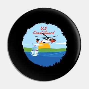 U.S Coast Guard Pelican Helicopter Pin