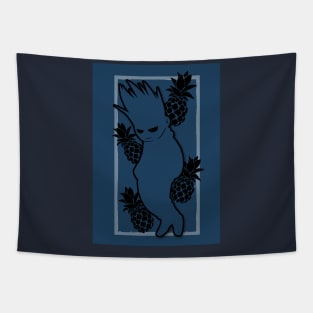 Tom black pineapples Tapestry