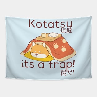 Shiba in a Kotatsu it's a trap Tapestry