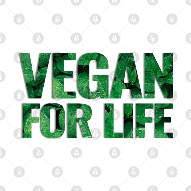 Vegan For Life Typography Design by DMS DESIGN