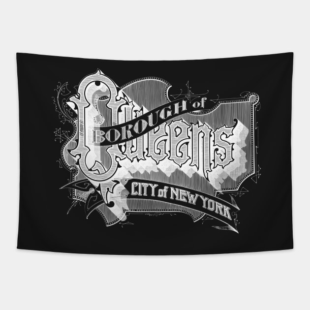 Vintage NYC Queens, NY Tapestry by DonDota