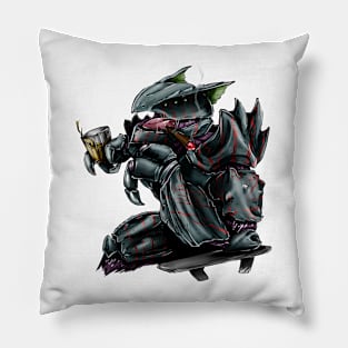 Alien Boss comics style Pillow