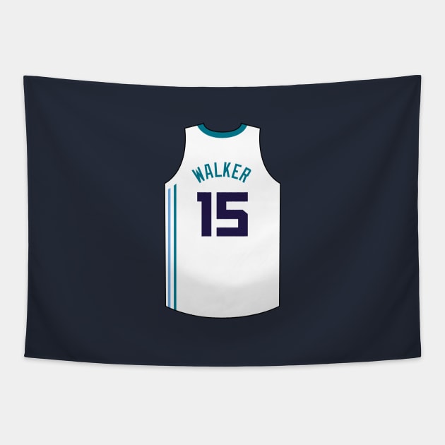 Kemba Walker Charlotte Jersey Qiangy Tapestry by qiangdade