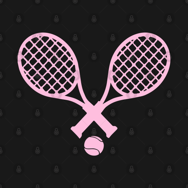 Tennis Rackets Pink by inkstyl